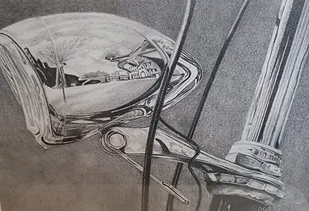 Tekening, passe-partout 30x40