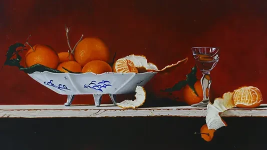 Mandarijnen, paneel 40x50